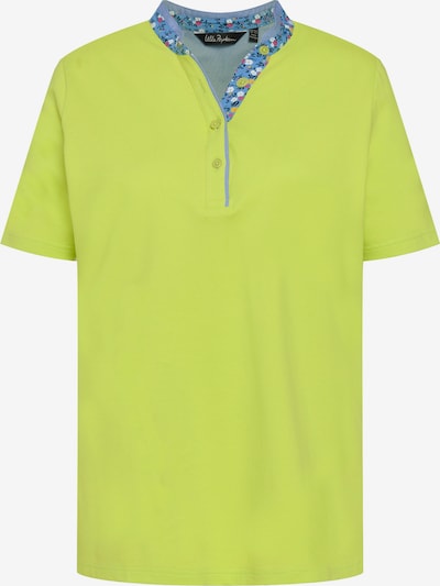 Ulla Popken T-shirt en bleu / jaune / citron vert / rose / blanc, Vue avec produit