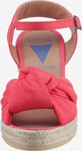VERBENAS Strap Sandals in Red