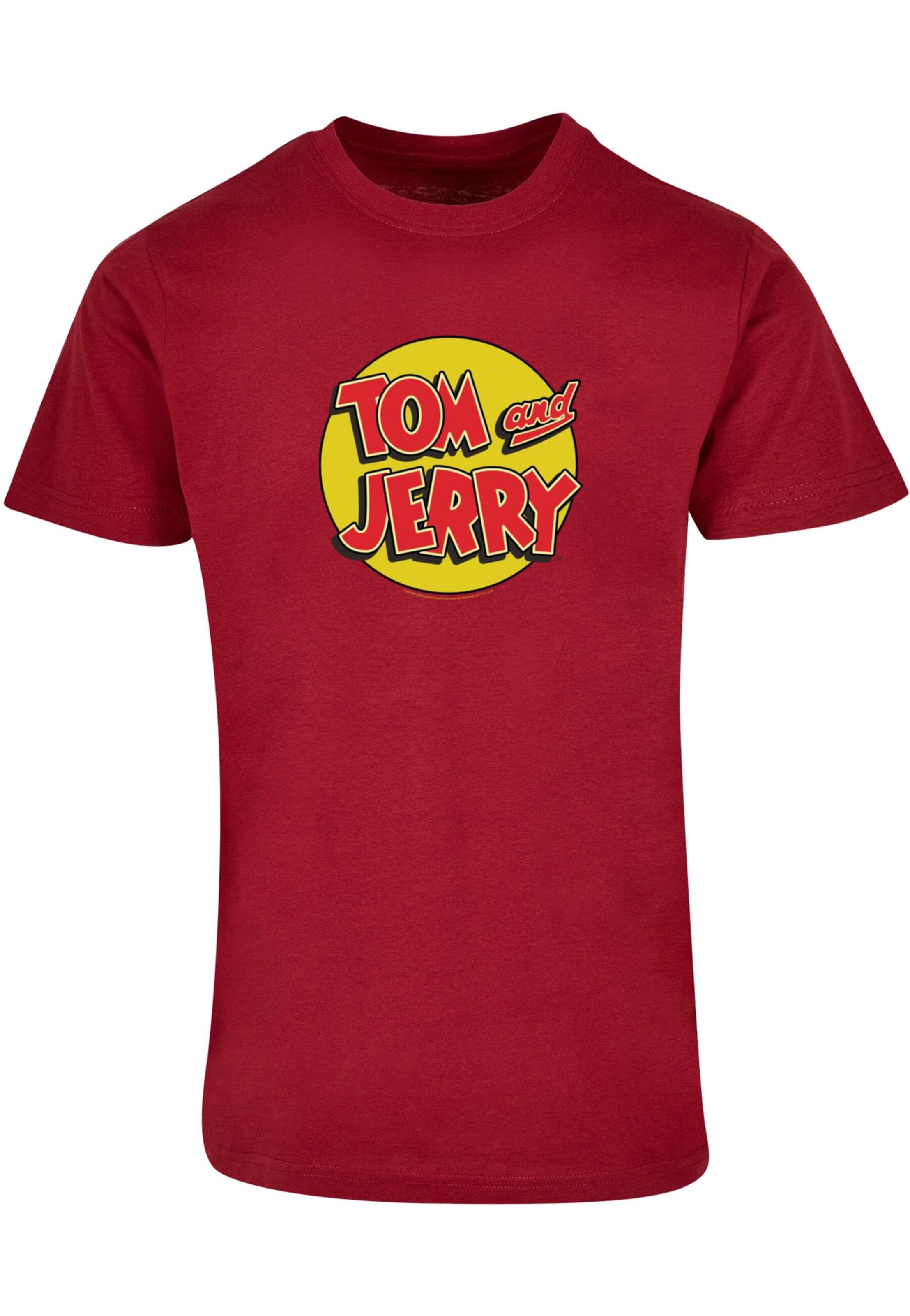 ABSOLUTE CULT Shirt 'Tom and Jerry' in Rood: voorkant