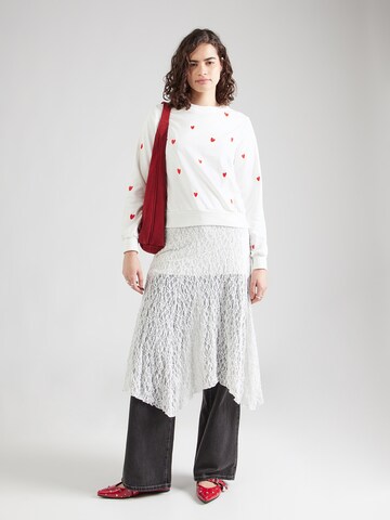 Hailys Sweatshirt 'Lo44ra' in Weiß