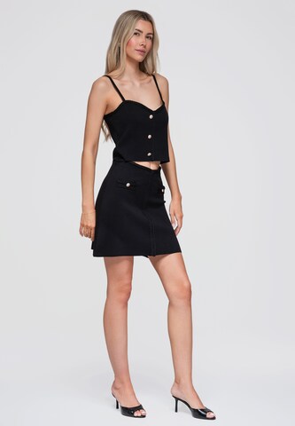 Ombre Skirt in Black