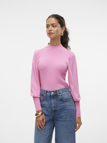 Pull-over 'HOLLY KARIS' VERO MODA en rose : devant