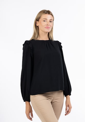 Usha Blouse in Black: front