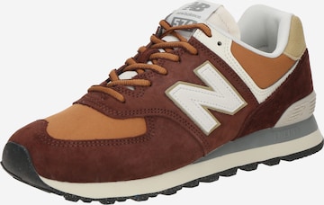 new balance Matalavartiset tennarit '574' värissä ruskea: etupuoli