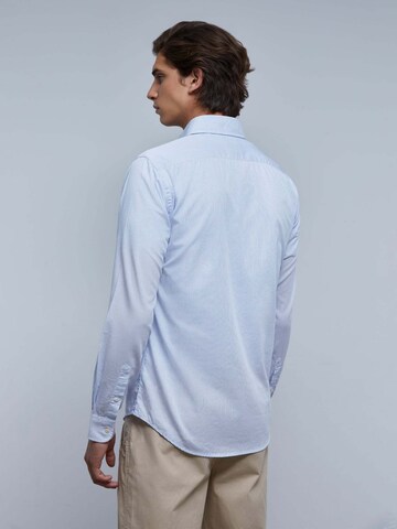 Scalpers Regular fit Button Up Shirt 'Elisee' in Blue