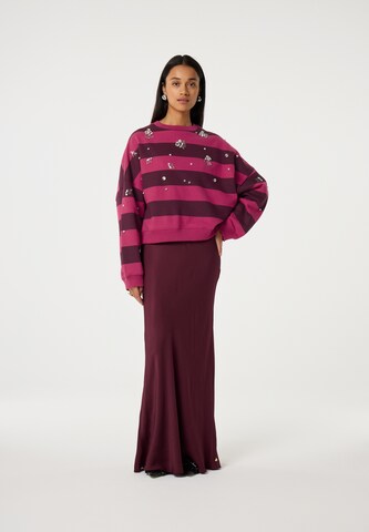 Sweat-shirt Fabienne Chapot en rose : devant