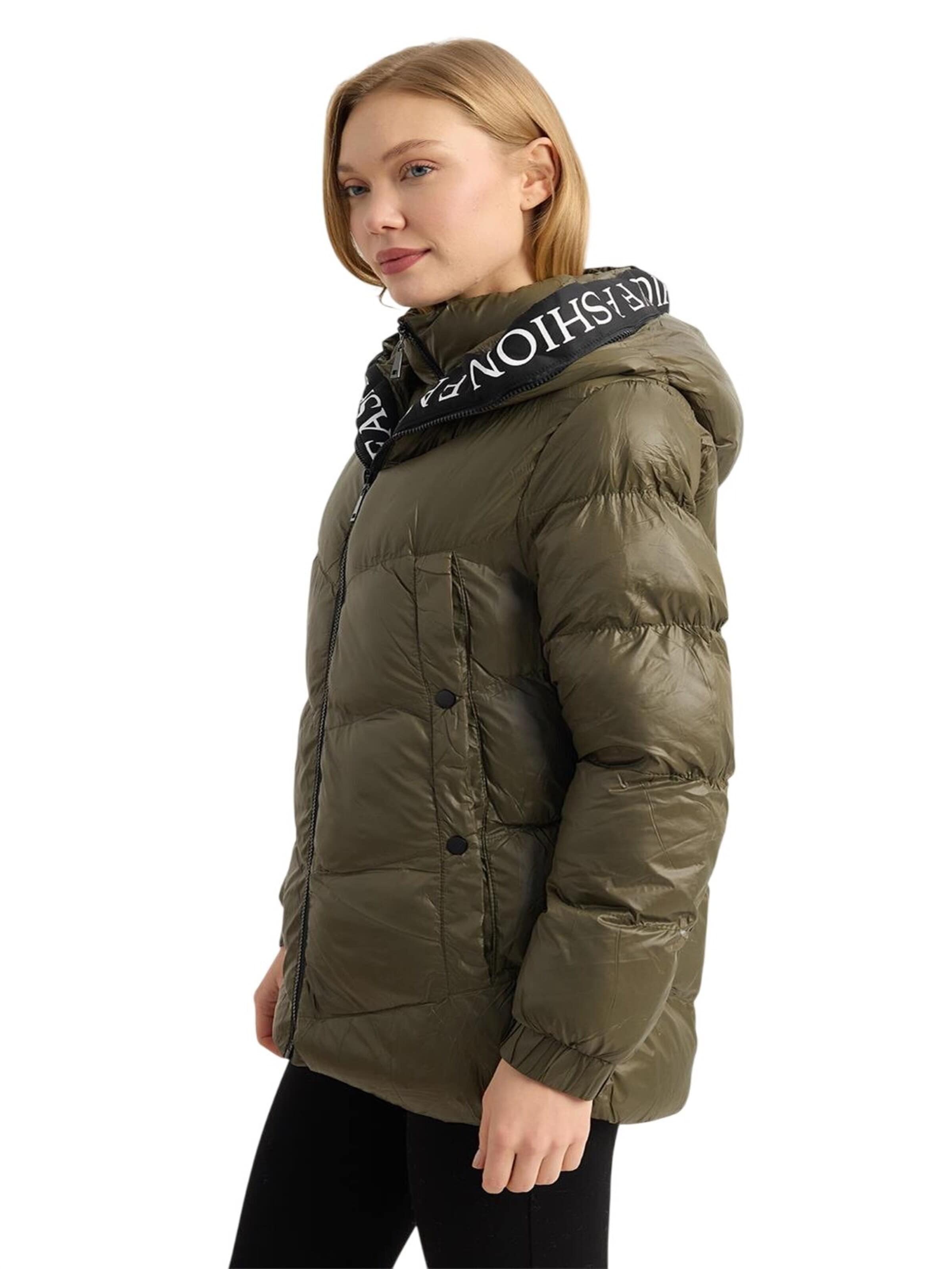 Manteau d’hiver HOME STORE en vert : devant