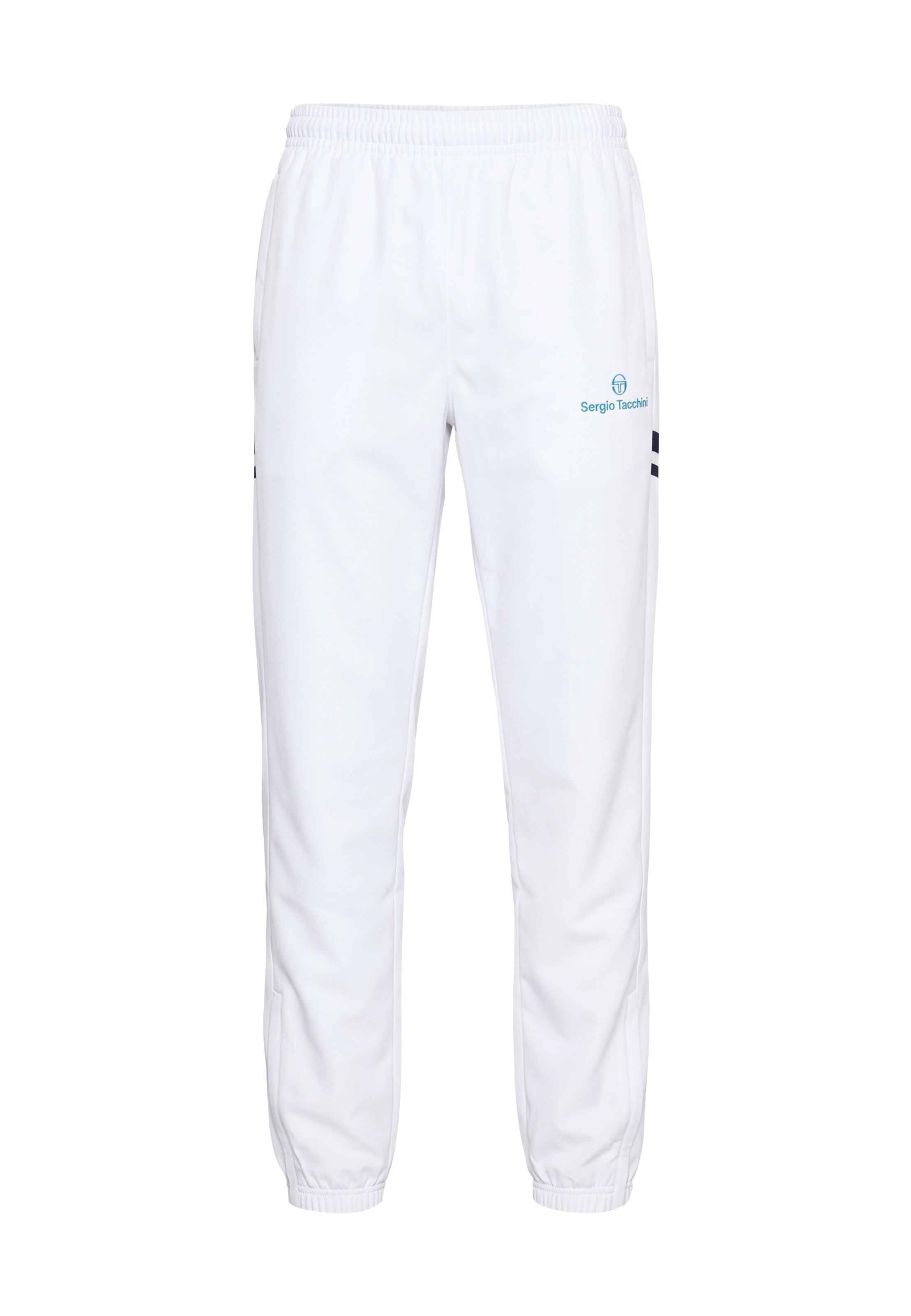 Effilé Pantalon de sport 'Termoli' Sergio Tacchini en blanc : devant