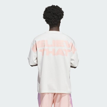 ADIDAS PERFORMANCE Funktionsshirt 'Anthony Edwards Believe That' in Weiß: Vorderseite