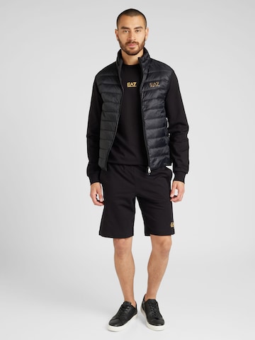 EA7 Emporio Armani Loosefit Bukser 'Core Identity' i sort