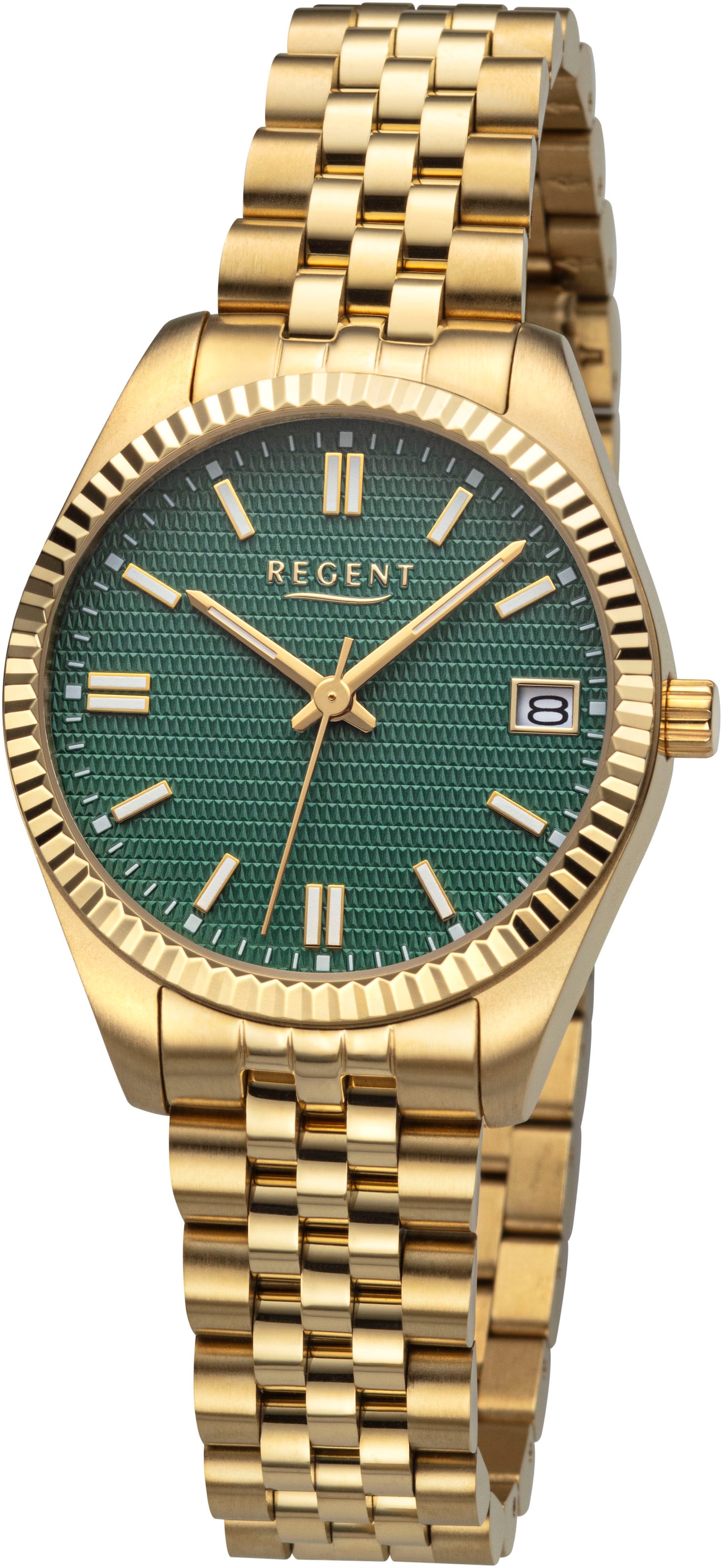 REGENT Analog Watch in Yellow: front