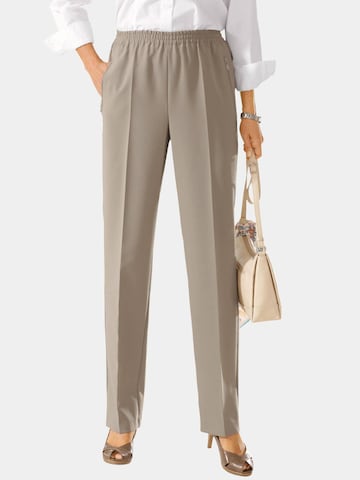 Goldner Regular Bügelfaltenhose 'Louisa' in Beige: predná strana