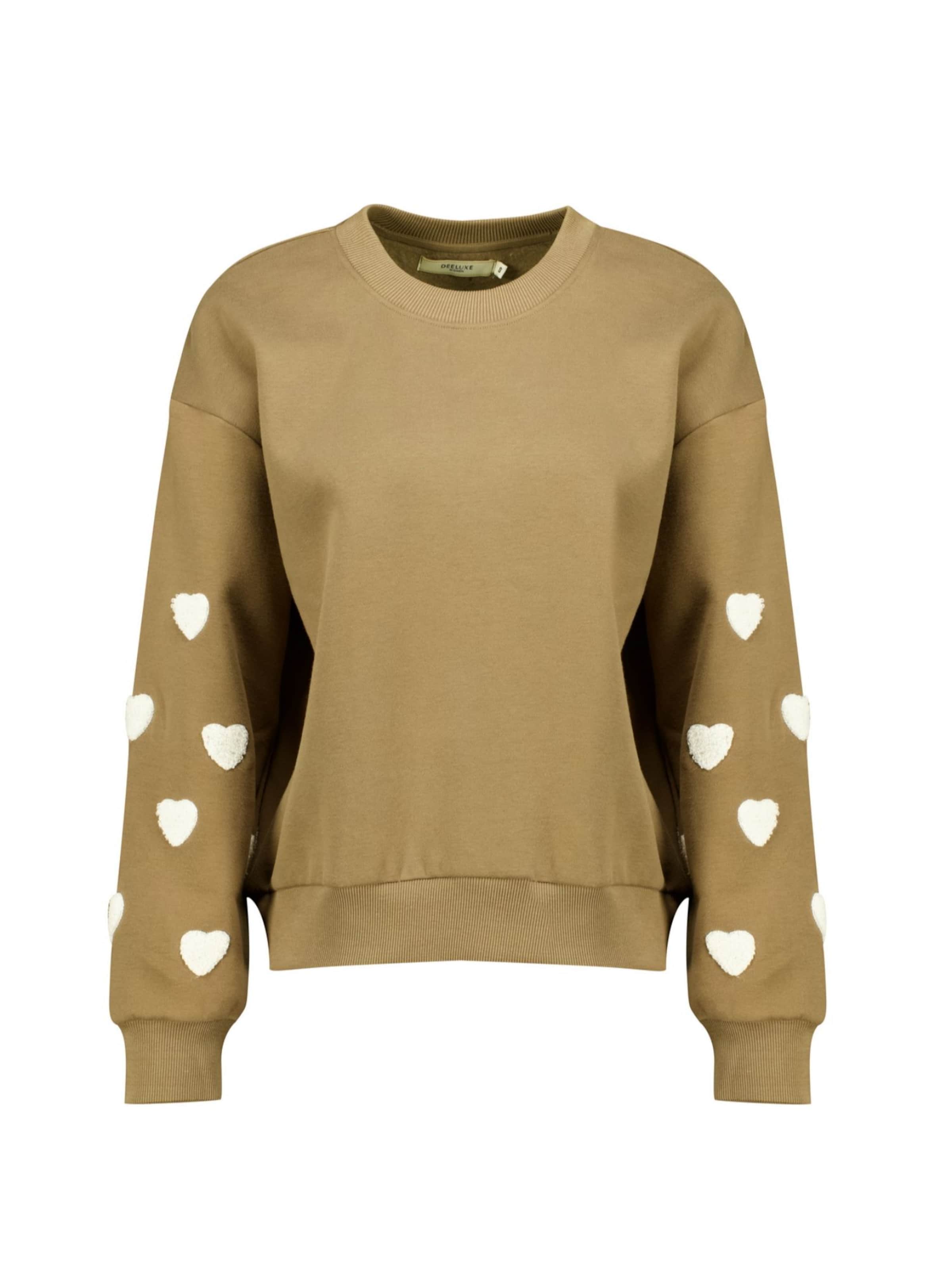 Sweat-shirt Deeluxe en gris : devant