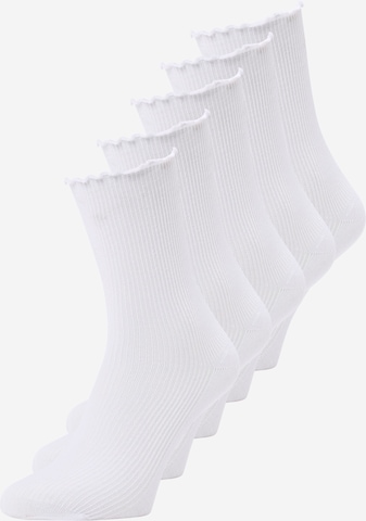 Chaussettes 'PHOEBE' ONLY en blanc : devant