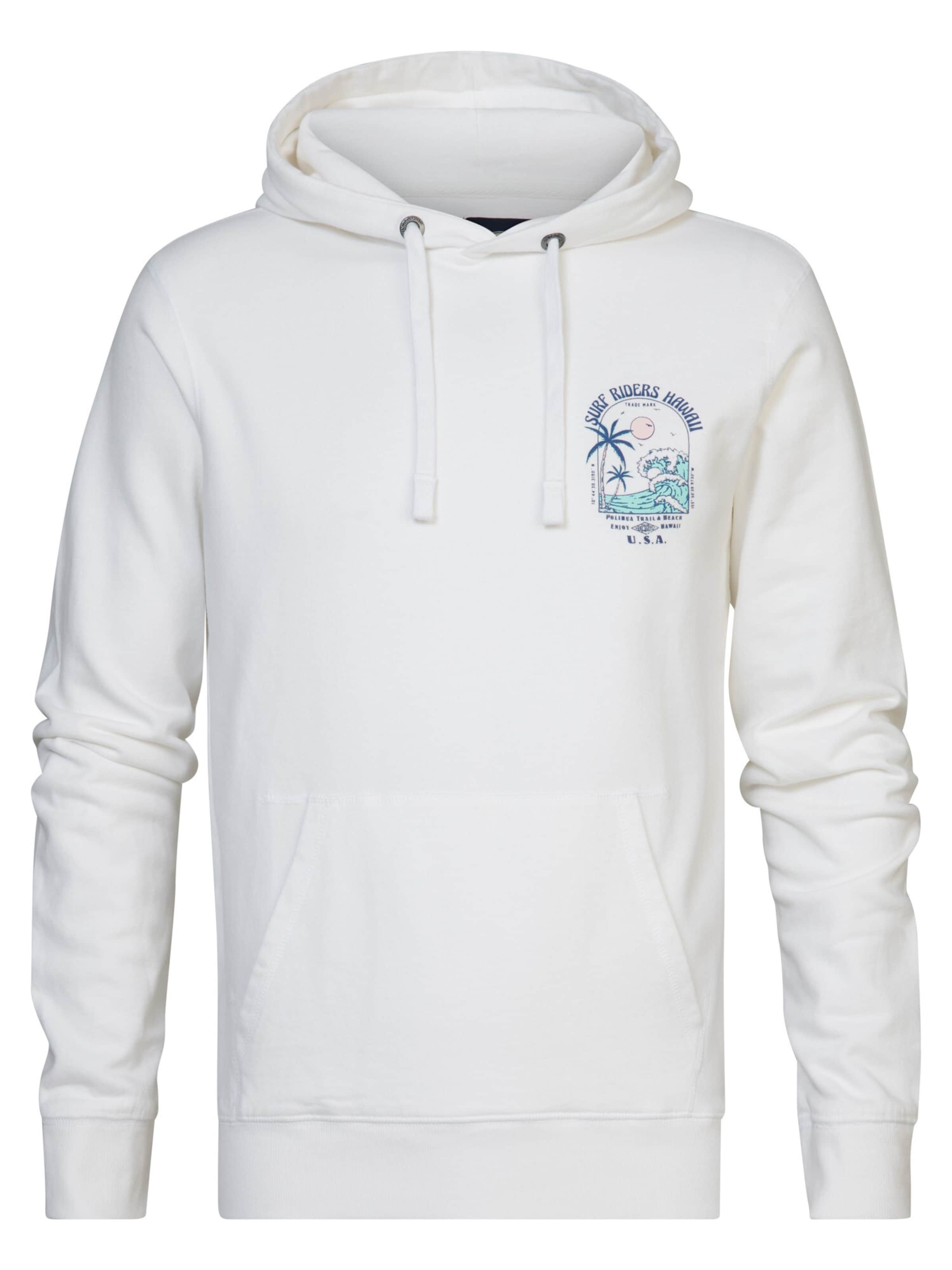 Petrol Industries Sweatshirt 'Breeze' i hvid: forside