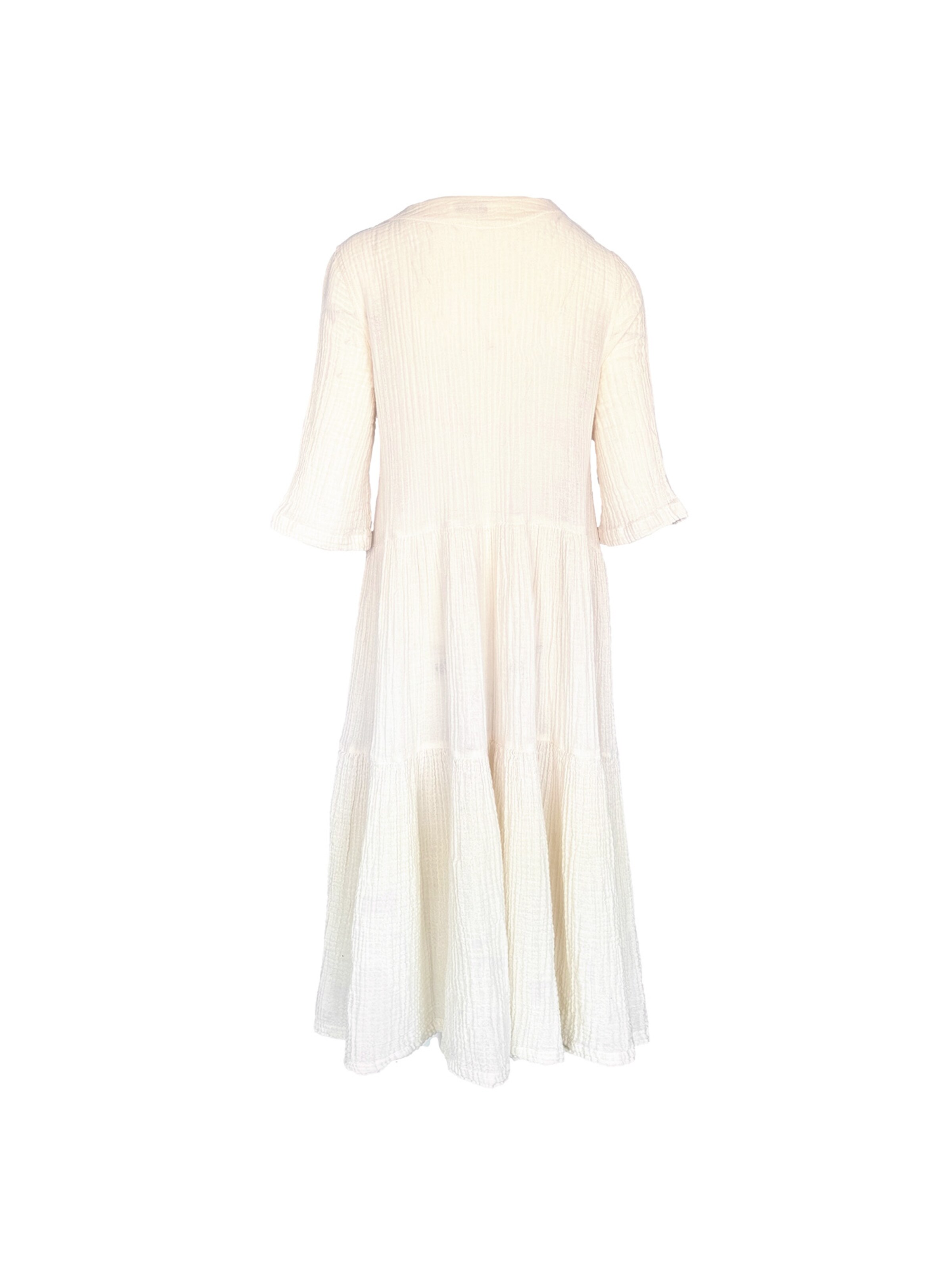 Haris Cotton Jurk in Beige