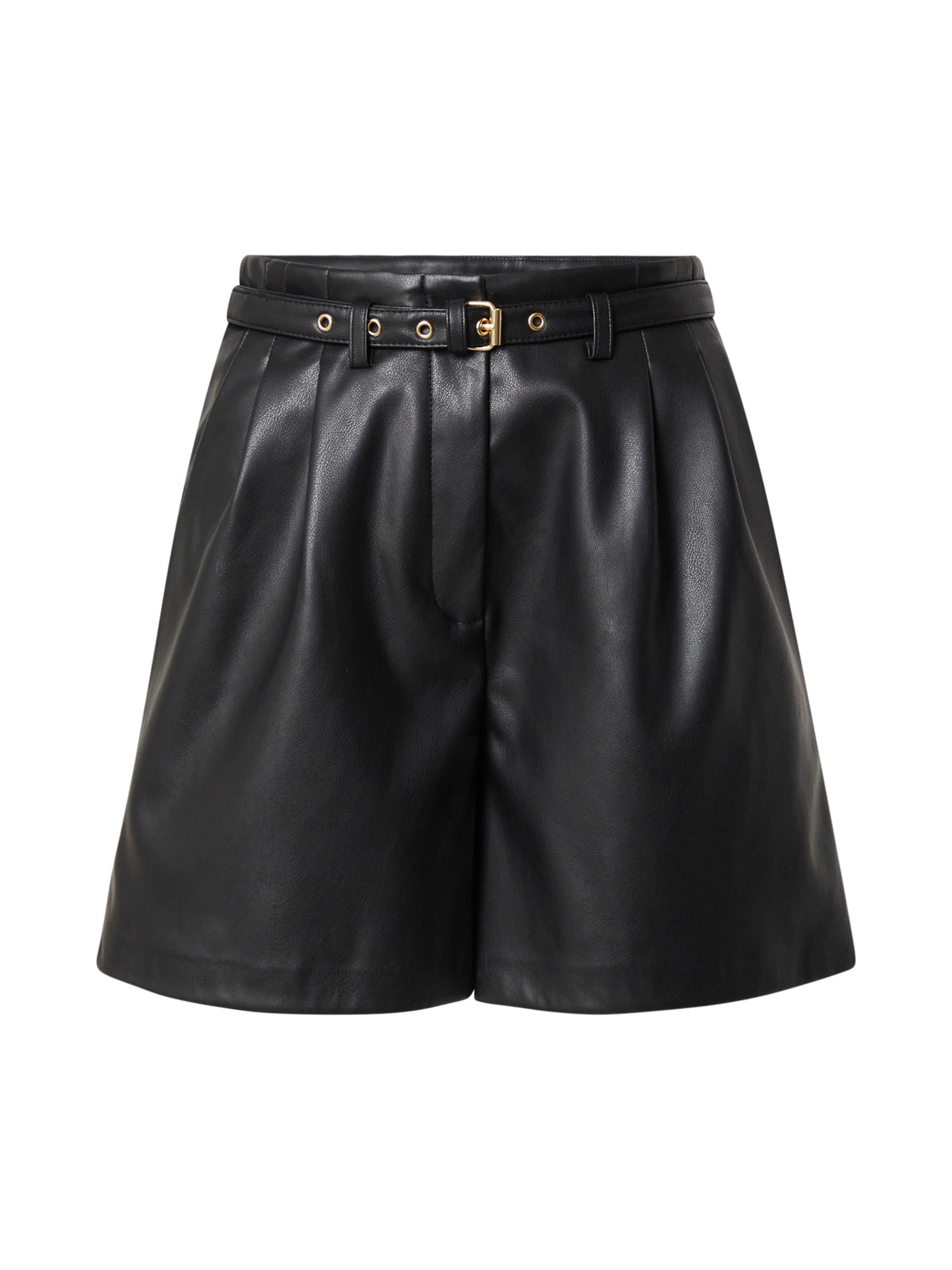 ONLY Loose fit Pleat-Front Pants 'ONLHeidi' in Black: front