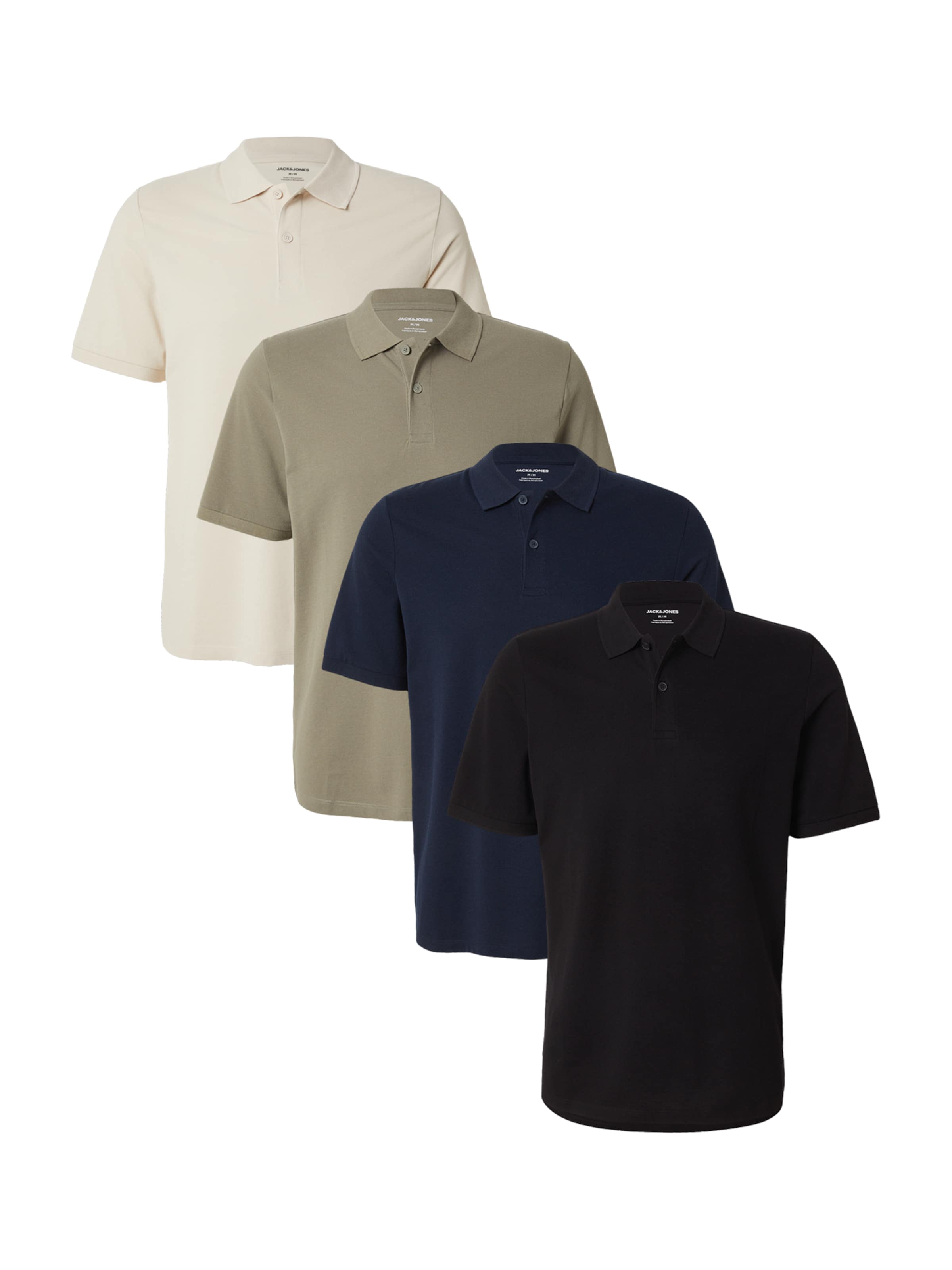 JACK & JONES T-Shirt 'JJKANE' en XS en écru / marine / kaki / noir, Vue avec produit