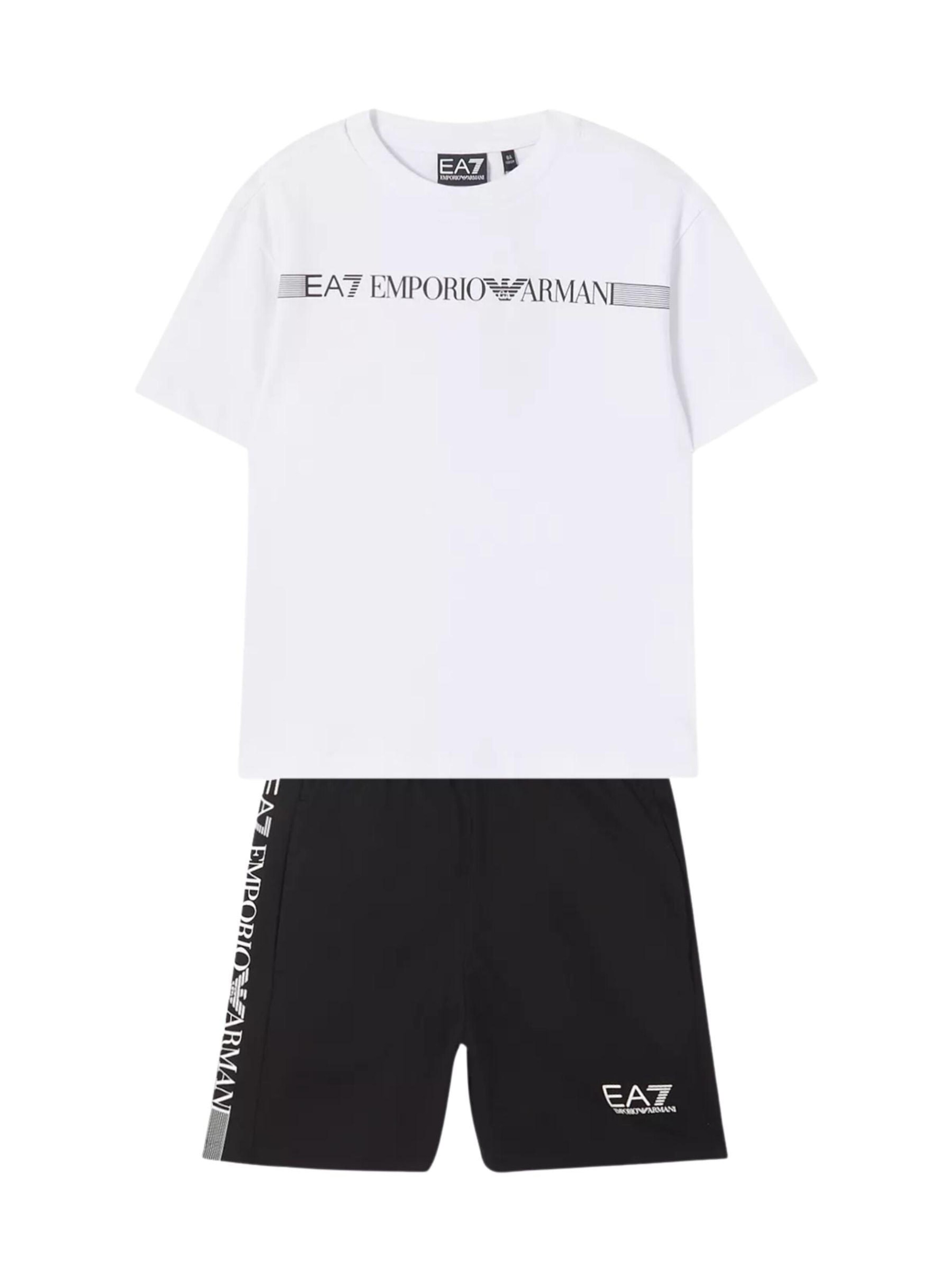 Set di EA7 Emporio Armani in bianco: frontale