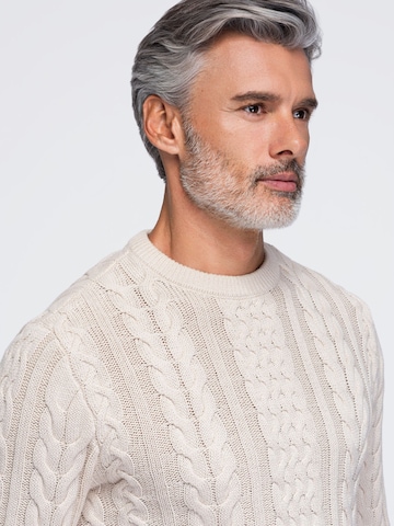 Ombre Sweater in White