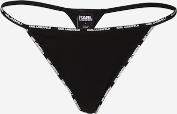 Tanga de la Karl Lagerfeld pe negru: față