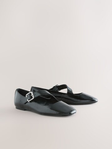 Next Riemchenballerina 'Forever Comfort' in Schwarz