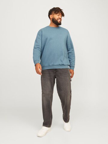 Jack & Jones Plus - Sudadera 'JJEBRADLEY' en azul