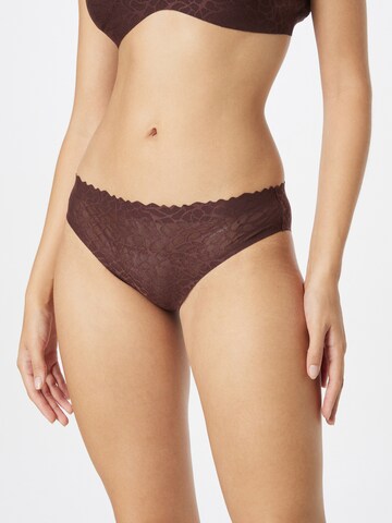 SLOGGI Panty 'Zero Feel Lace 2.0' in Brown: front