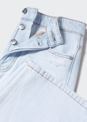 MANGO TEEN Wide leg Jeans 'Straight' i blå