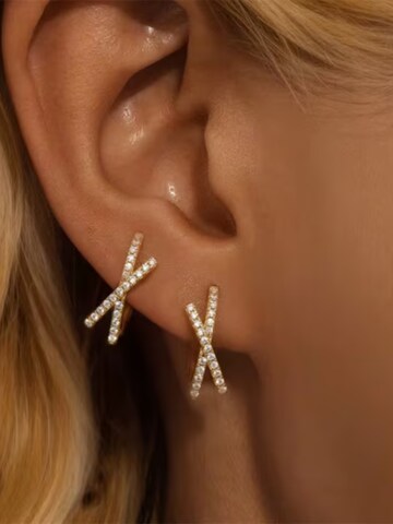 ROUGEMONT Jewellery Ohrringe 'Funkelnde Damen Creolen Ohrringe'‌‌‌‌‌ in Gold