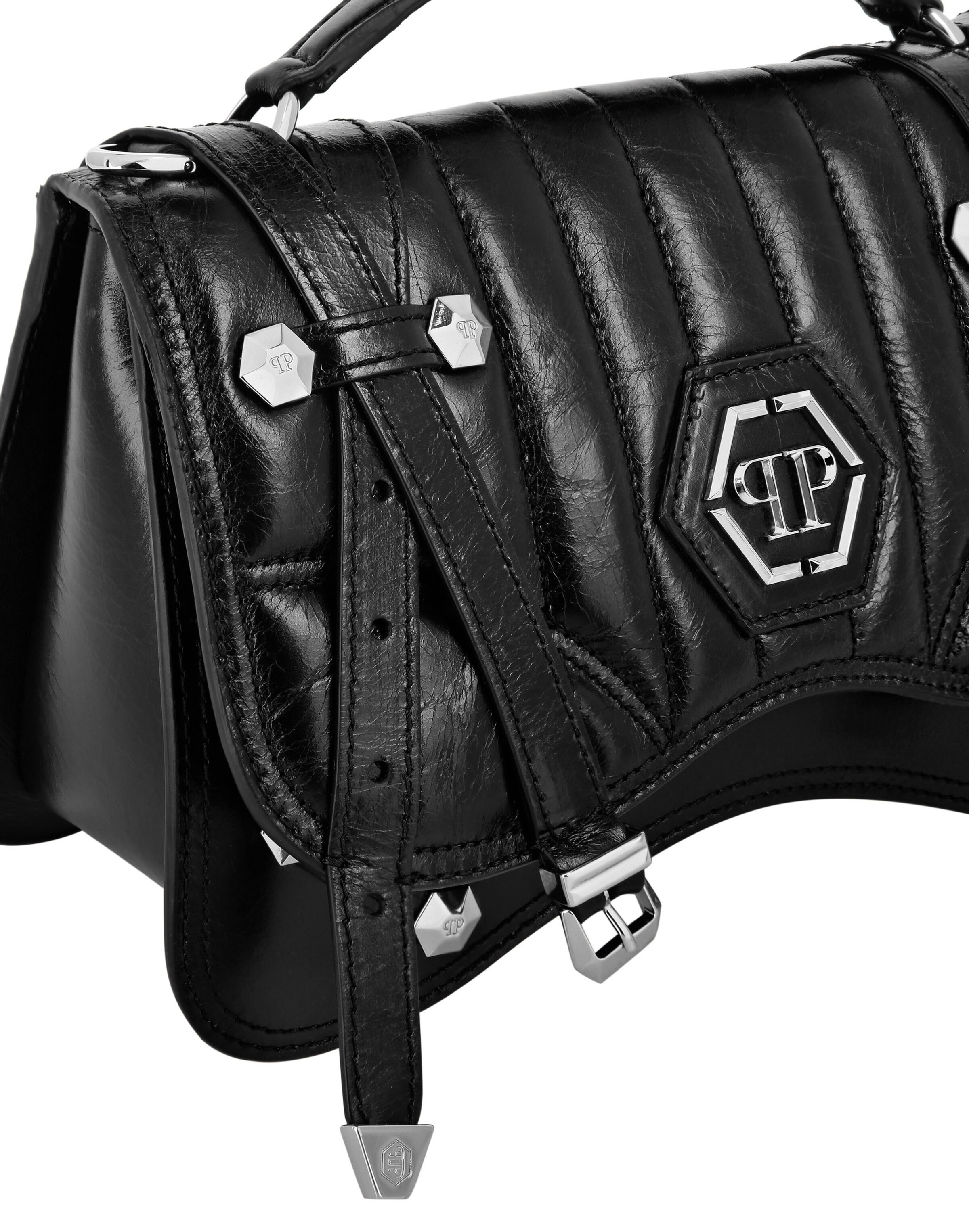 Philipp Plein Handbag 'Hexagon' in Black