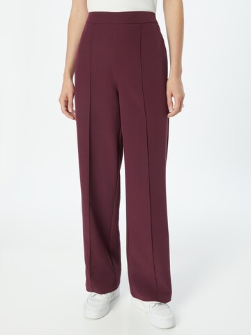 PIECES Wide leg Trousers 'PCBOZZY' in Red: front