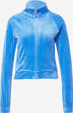 Juicy Couture White Label Bluza rozpinana w kolorze niebieski: przód