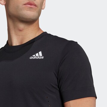 ADIDAS SPORTSWEAR - Camisa funcionais 'New York Freelift' em preto