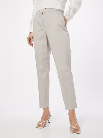 Regular Pantalon à plis s.Oliver BLACK LABEL en gris : devant