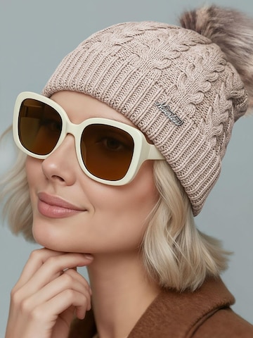 Neverless Mütze '1975' in Beige