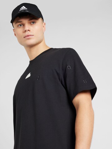 ADIDAS SPORTSWEAR Функционална тениска 'BL SJ T Q1' в черно