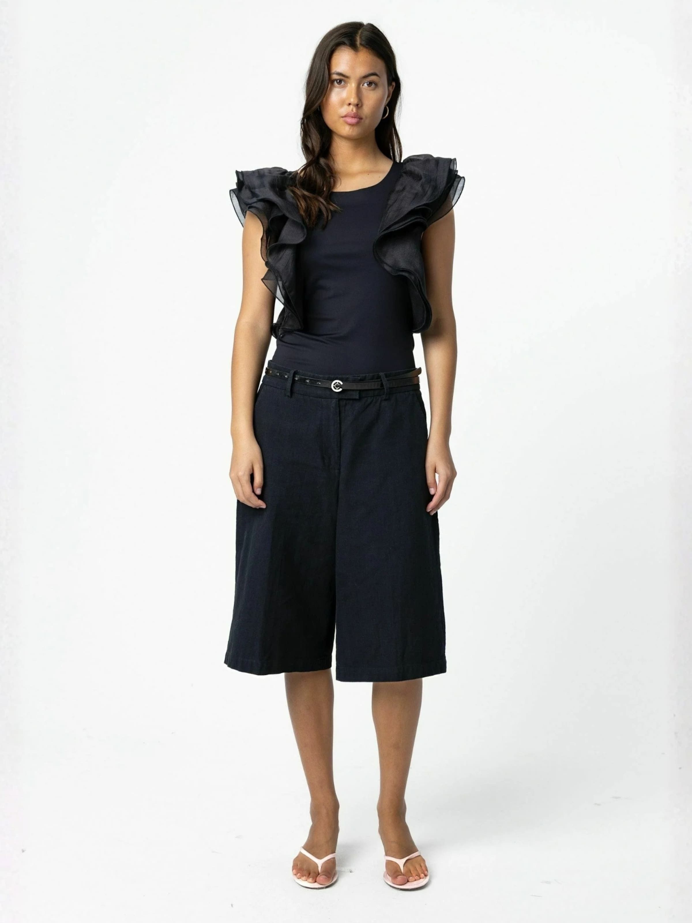 Coster Copenhagen - Regular Calças ' Short ' em preto