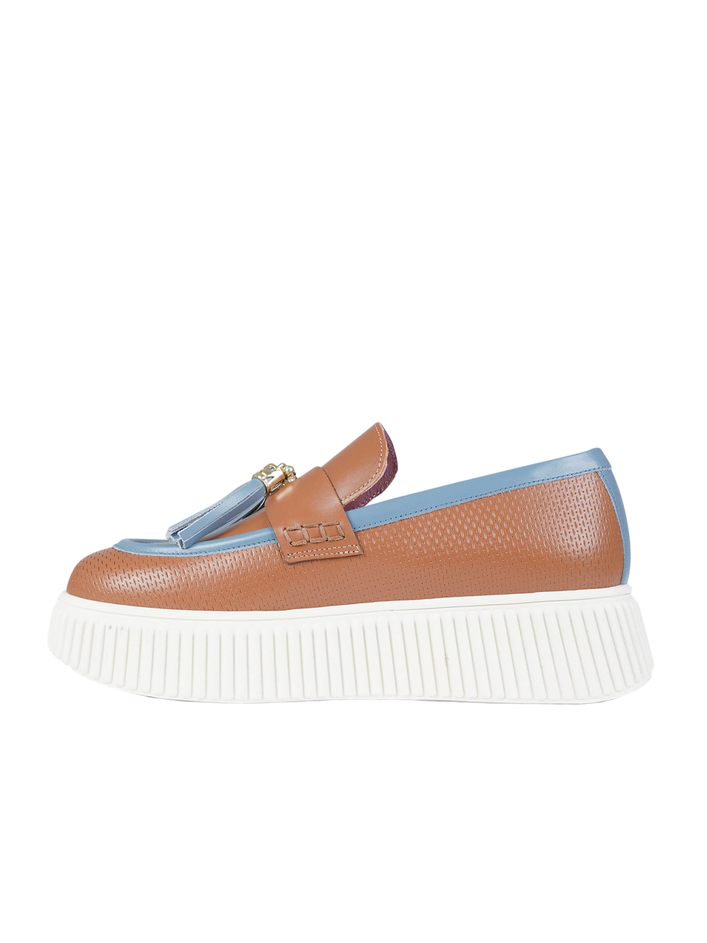 Lorenzo Mari Moccasins in Beige: front