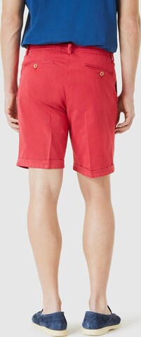 Boggi Milano Regular Pleat-front trousers in Red