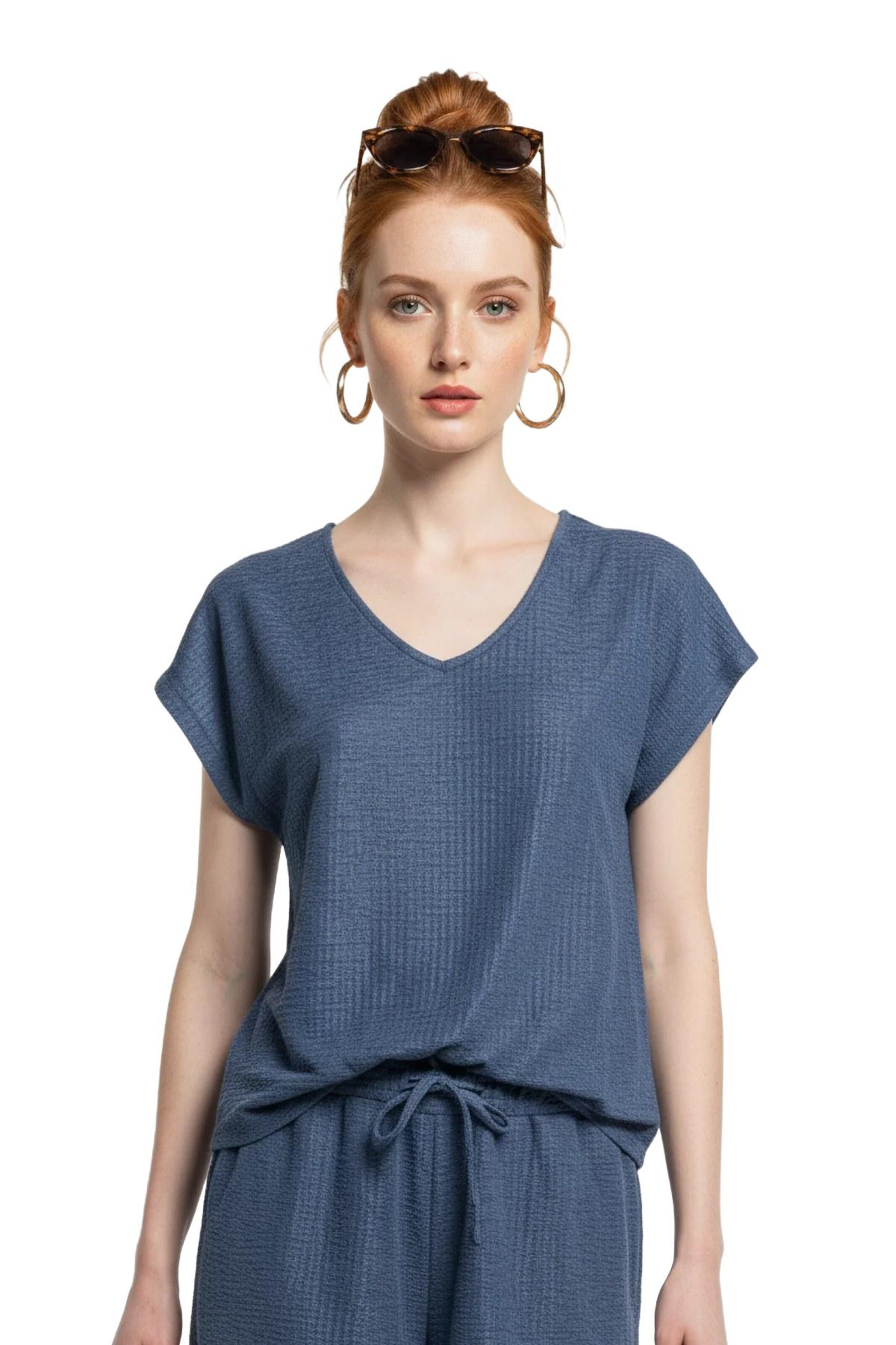 No Matter What Shirt in Blue: front
