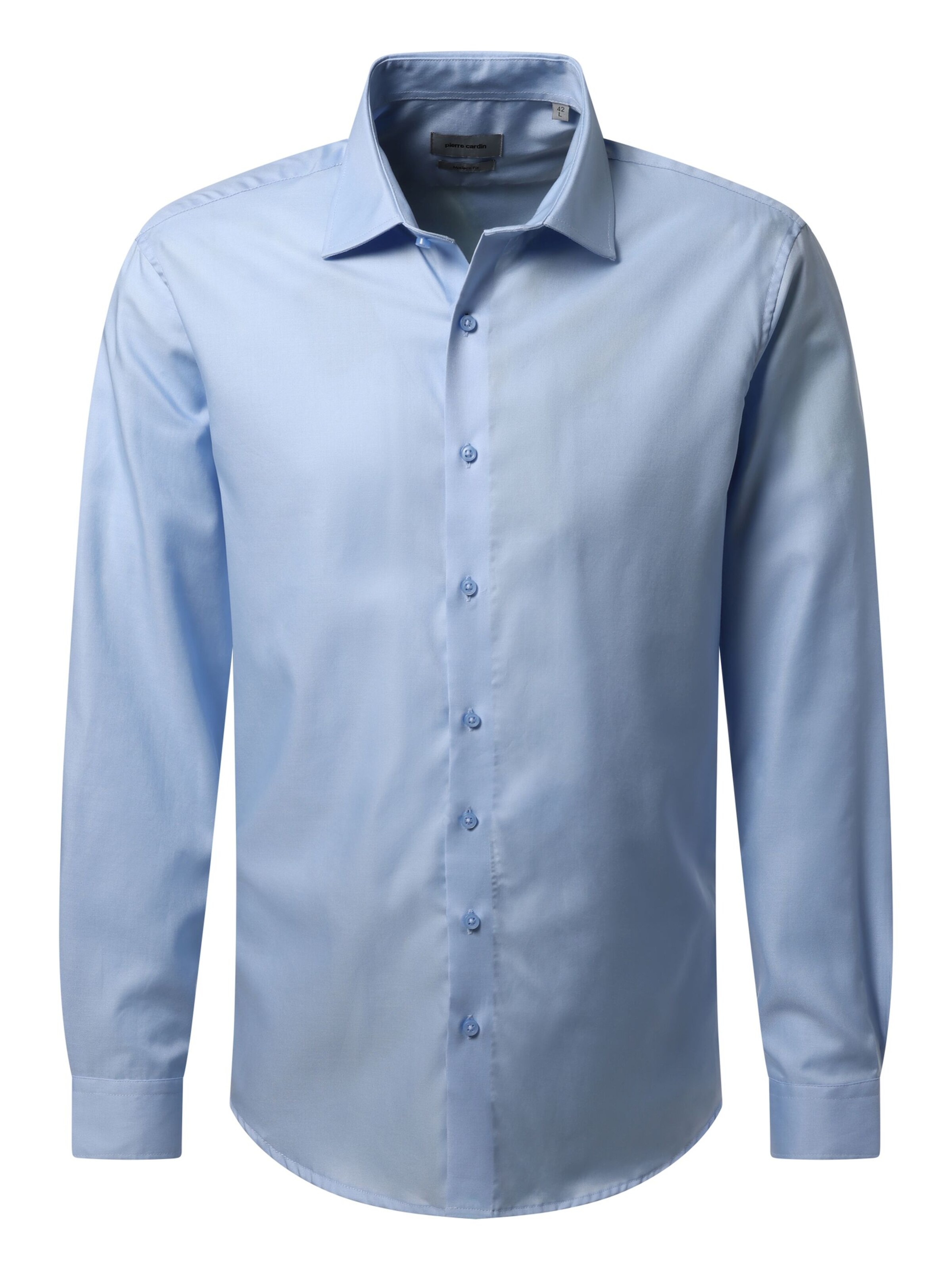 PIERRE CARDIN Button Up Shirt in Blue: front