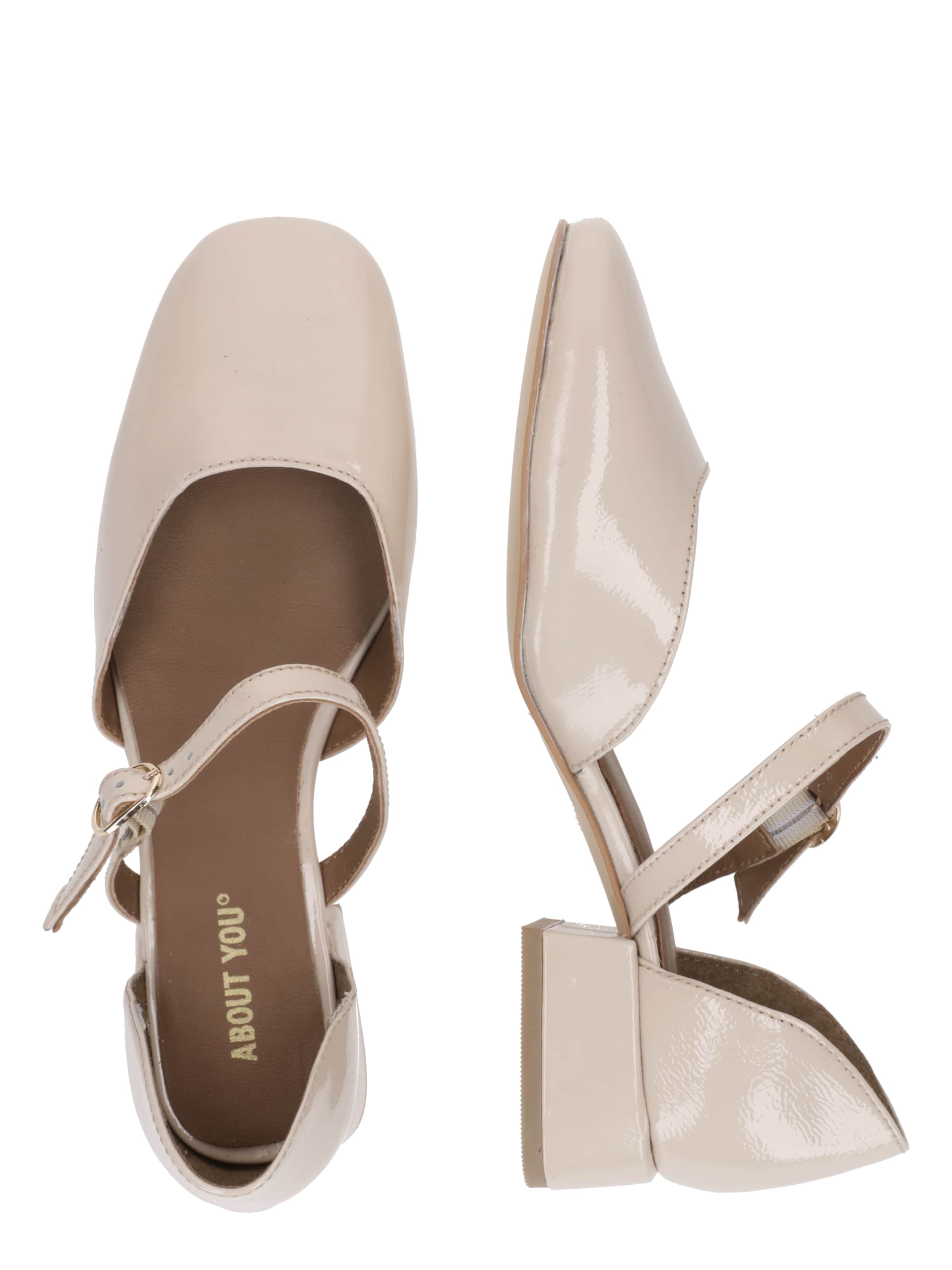 Ballerines à lanières 'Betty' ABOUT YOU en beige