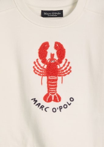 Marc O'Polo Sweatshirt ' aus reinem Organic Cotton ' in White