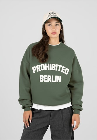 Prohibited Sweatshirt 'Berlin' in Grün: Vorderseite
