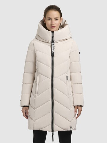 khujo Mantel 'Darka2' in Beige: Vorderseite