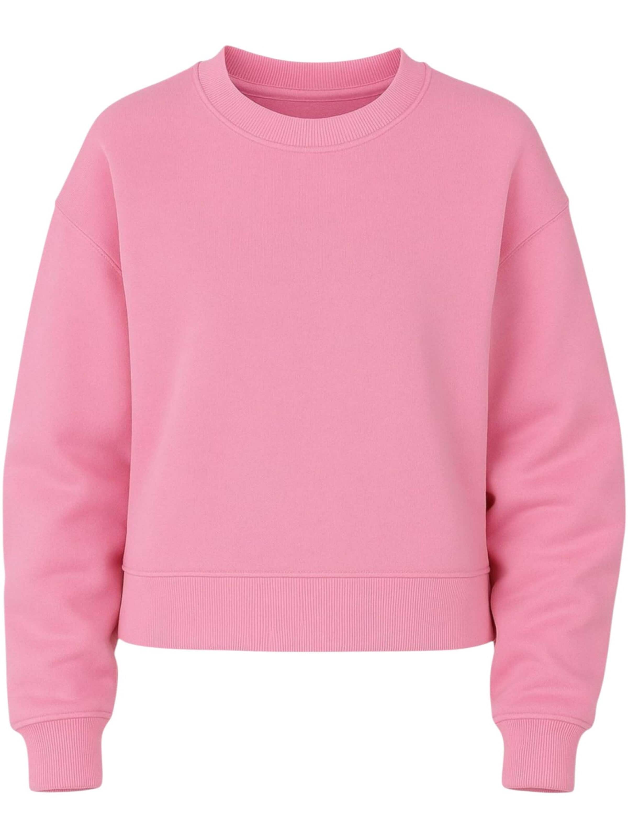 Pull-over oversize 'CozyEssential Sweater' fashionshowcase en rose : devant