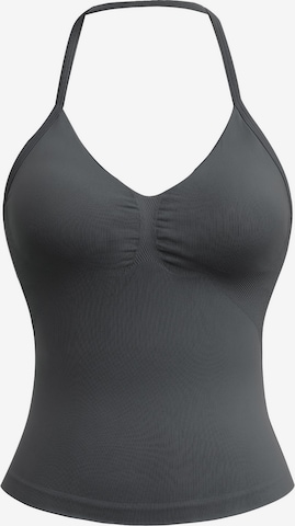 YEAZ Urheilutoppi 'Scene' värissä harmaa: etupuoli