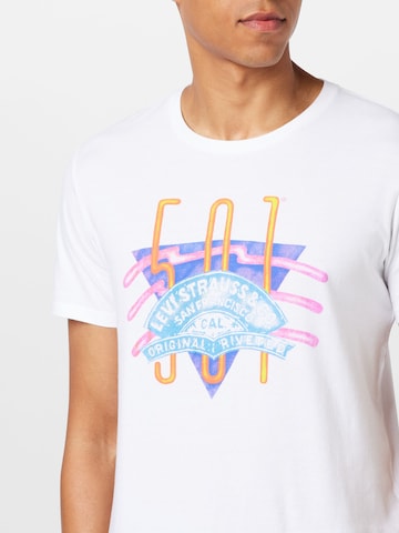 LEVI'S ® - regular Camiseta 'Graphic Crewneck Tee' en blanco