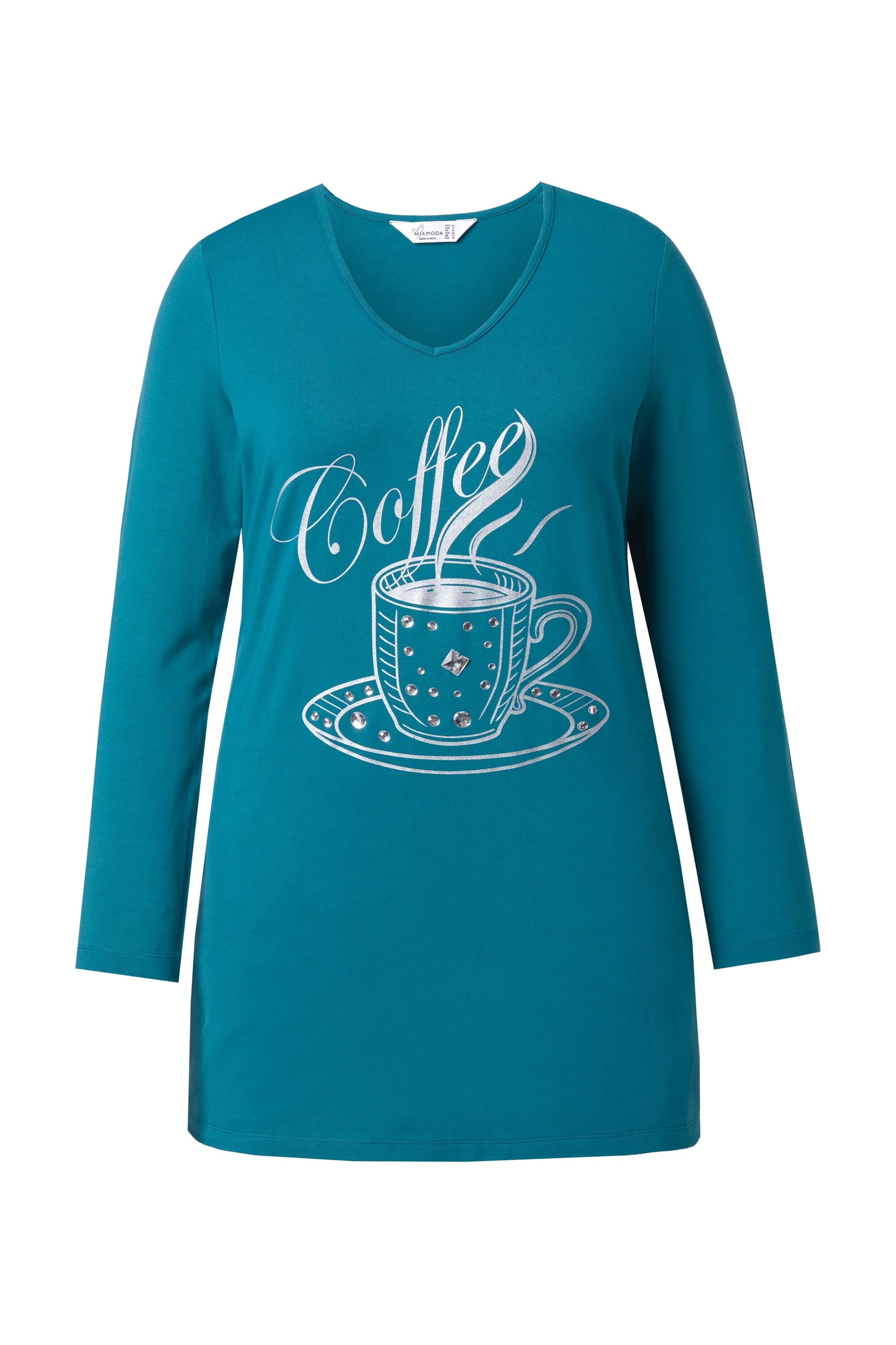 T-shirt MIAMODA en bleu : devant